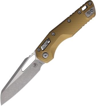 Microtech MSI Ram-Lok Pocket Knife Tan Aluminum - MCT21010APFLTA